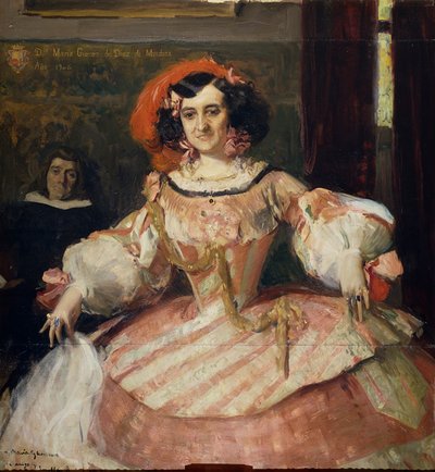Die Schauspielerin María Guerrero als La Dama Boba von Joaquín Sorolla